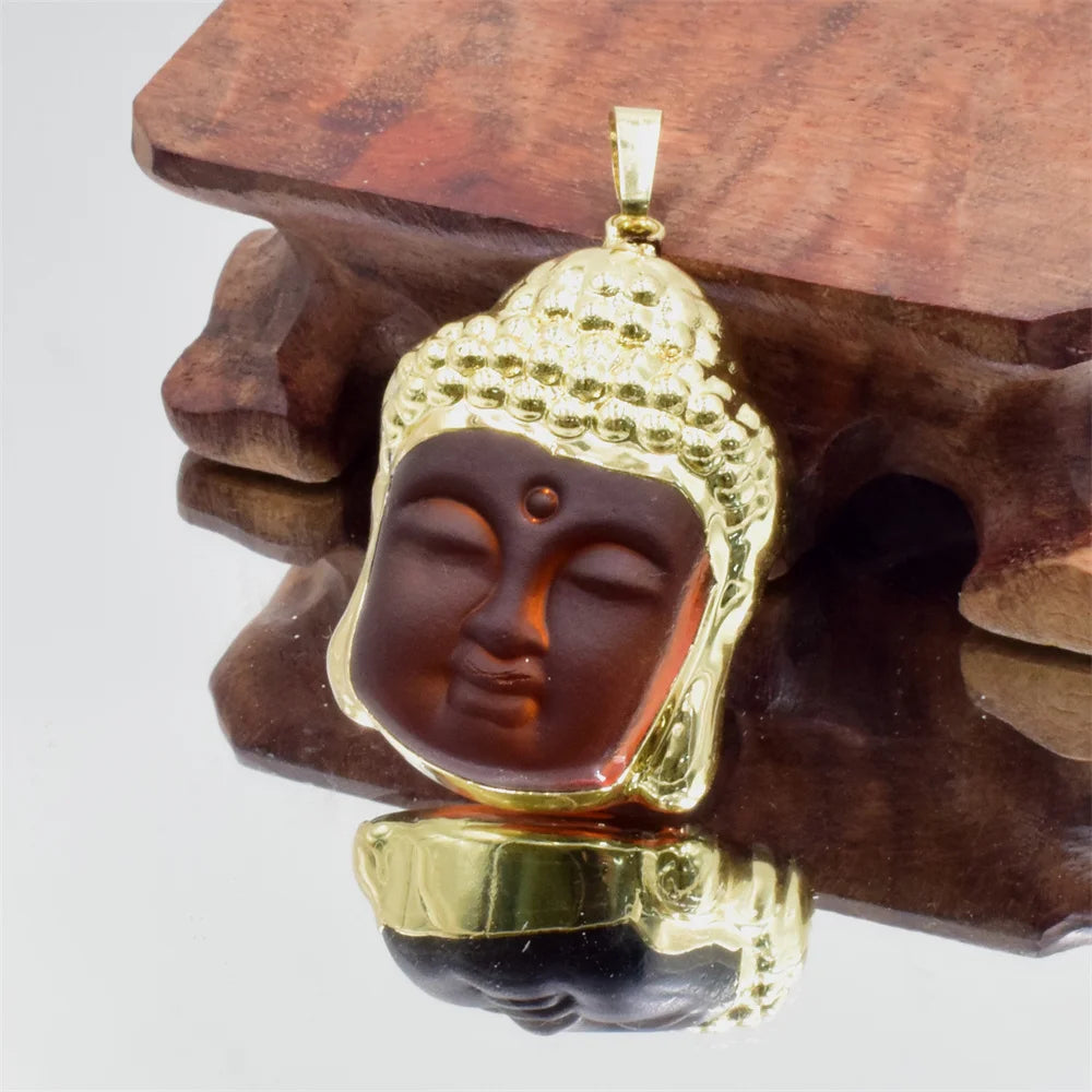 Obsidienne Pendentif Bouddha